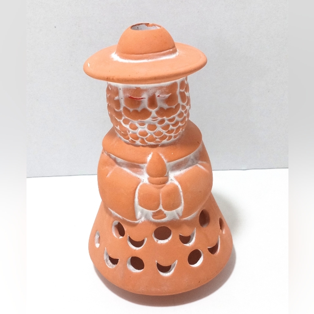 Padre Priest Tea Light Holder 1997 House of Lloyd Terracotta Around The World